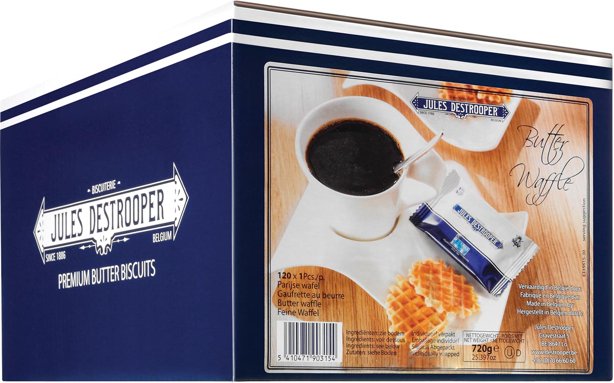Jules Destrooper boterwafels, doos van 120 stuks afbeelding