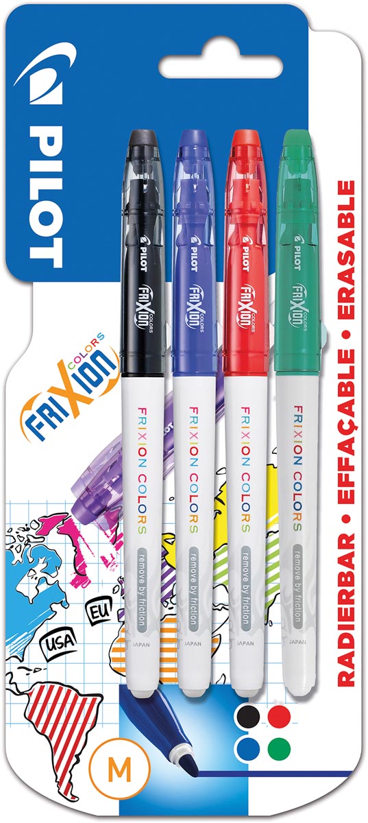 FRIXION COLORS ASS STAND BLS4X