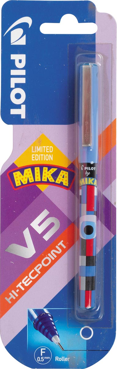 Pilot roller V5, op blister, blauw