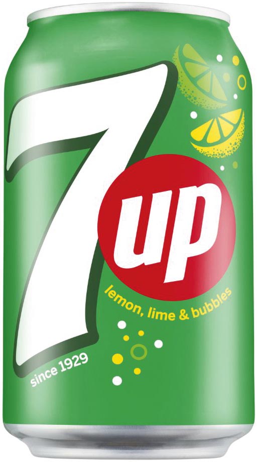 7up frisdrank, blikje van 33 cl, pak van 24 stuks