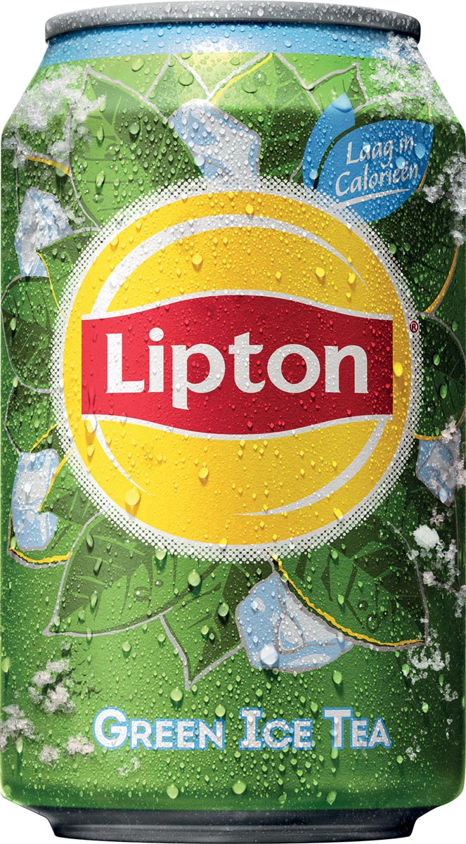 Lipton Ice Tea Green frisdrank, niet bruisend, blik van 33 cl, pak van 24 stuks