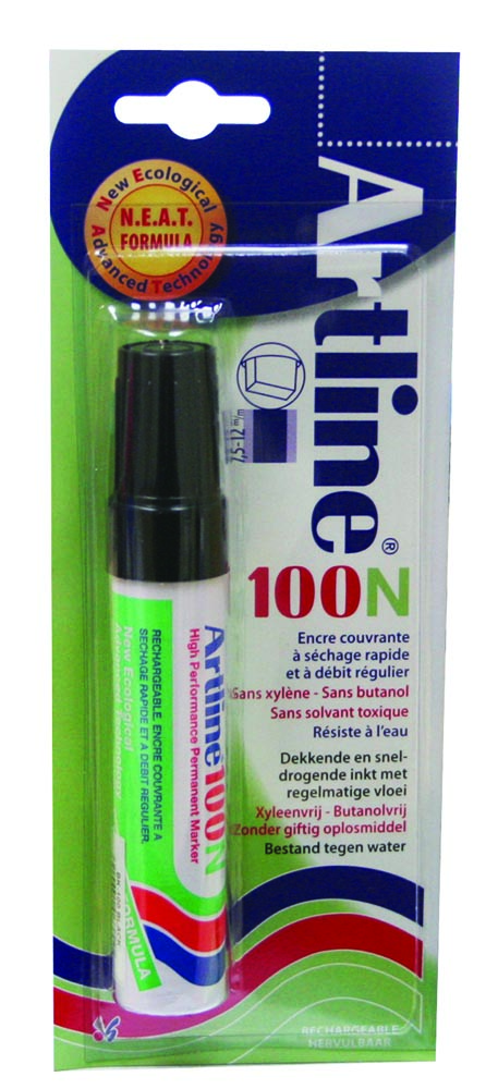 Permanent marker Artline 100 zwart (op blister)