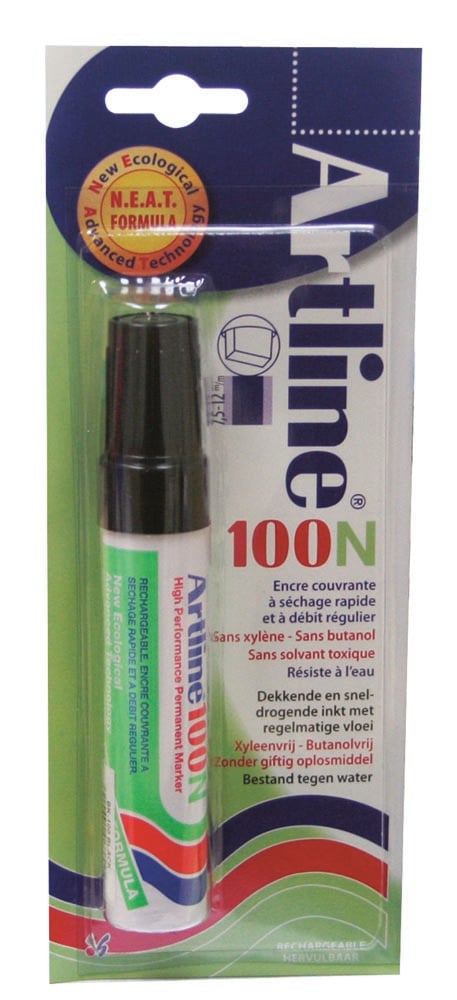 Permanent marker Artline 100N zwart (op blister)