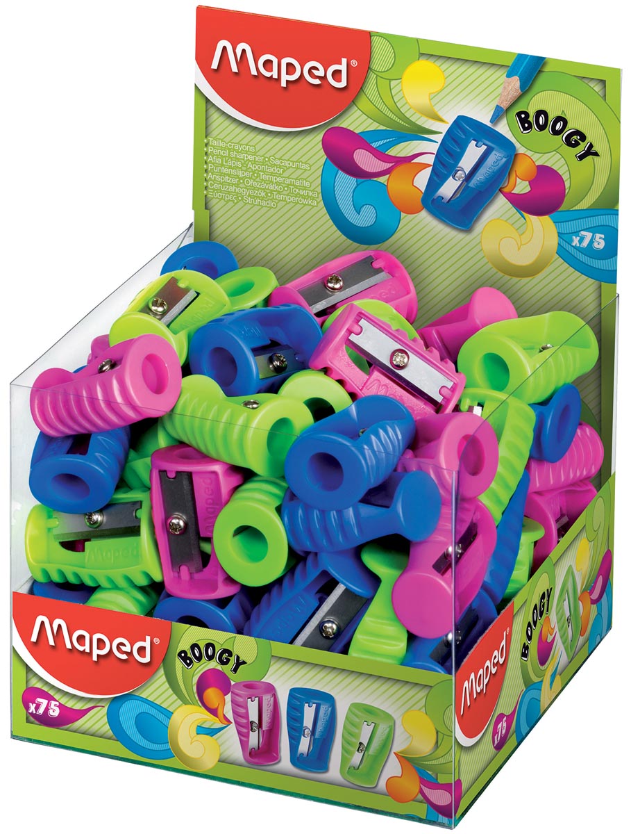 Maped slijper Boogy 1-gaats, geassorteerde kleuren