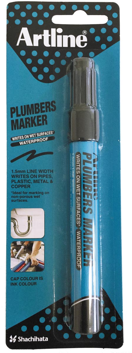 Artline marker Plumbers, zwart