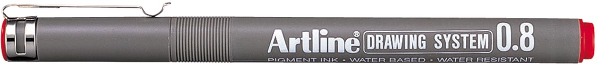 Artline Fineliner 0,8 mm, rood