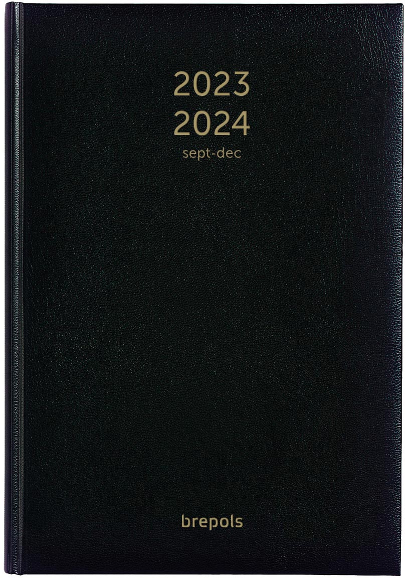 Brepols schoolagenda Bretime Lima, zwart, 2023-2024