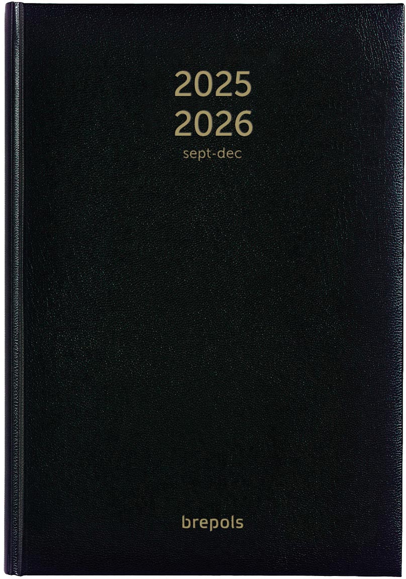 Brepols schoolagenda Bretime Lima, zwart, 2025-2026