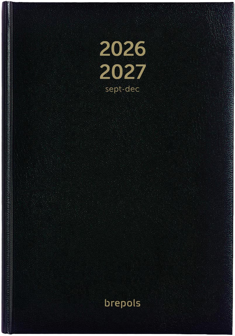 Brepols schoolagenda Bretime Lima, zwart, 2026-2027