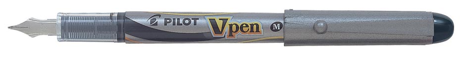 Pilot vulpen V-Pen Silver zwart afbeelding
