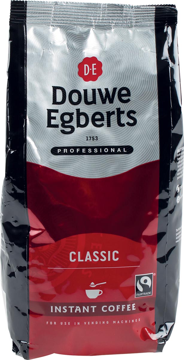 Douwe Egberts instant koffie, Classic, fairtrade, pak van 300 gram afbeelding