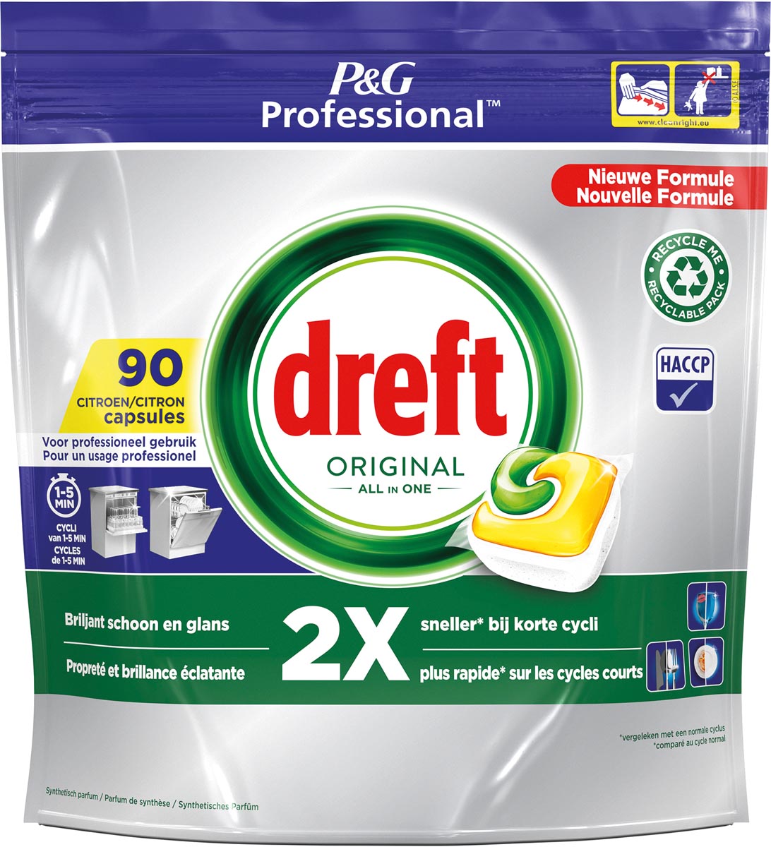 Dreft vaatwasmiddel Original Lemon, 90 capsules Dreft vaatwasmiddel Original Lemon, 90 capsules