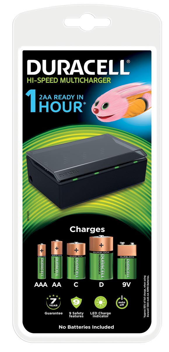 Duracell batterijlader Hi-Speed Multicharger, op blister