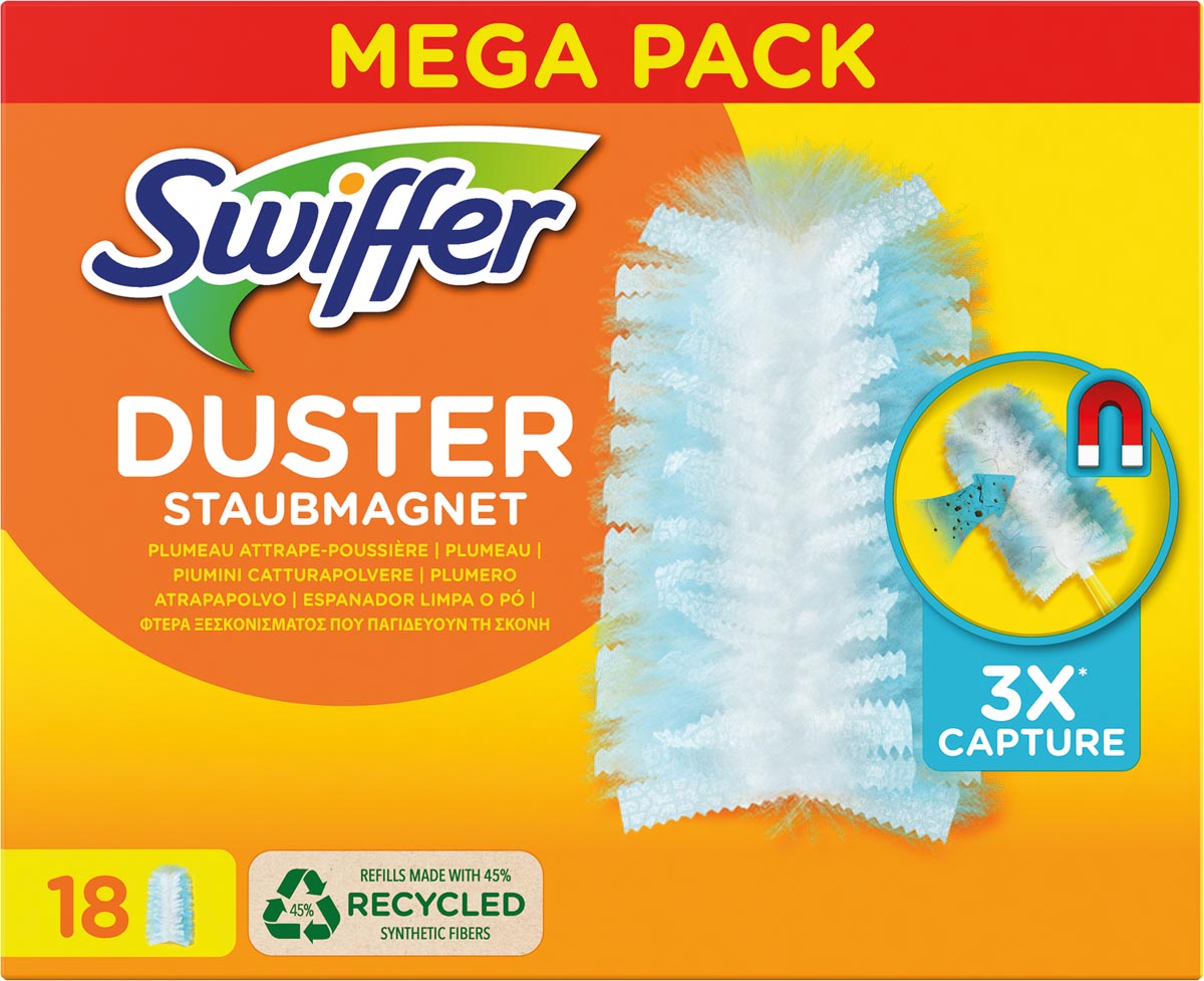 Swiffer Duster trap & lock navullingen, pak van 18 stuks Swiffer Duster trap & lock navullingen, pak van 18 stuks