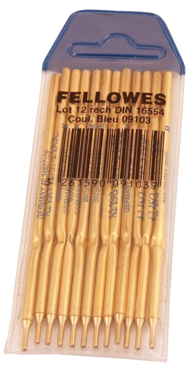 Fellowes vulling Stylofoor, blauw, pak 12 stuks afbeelding