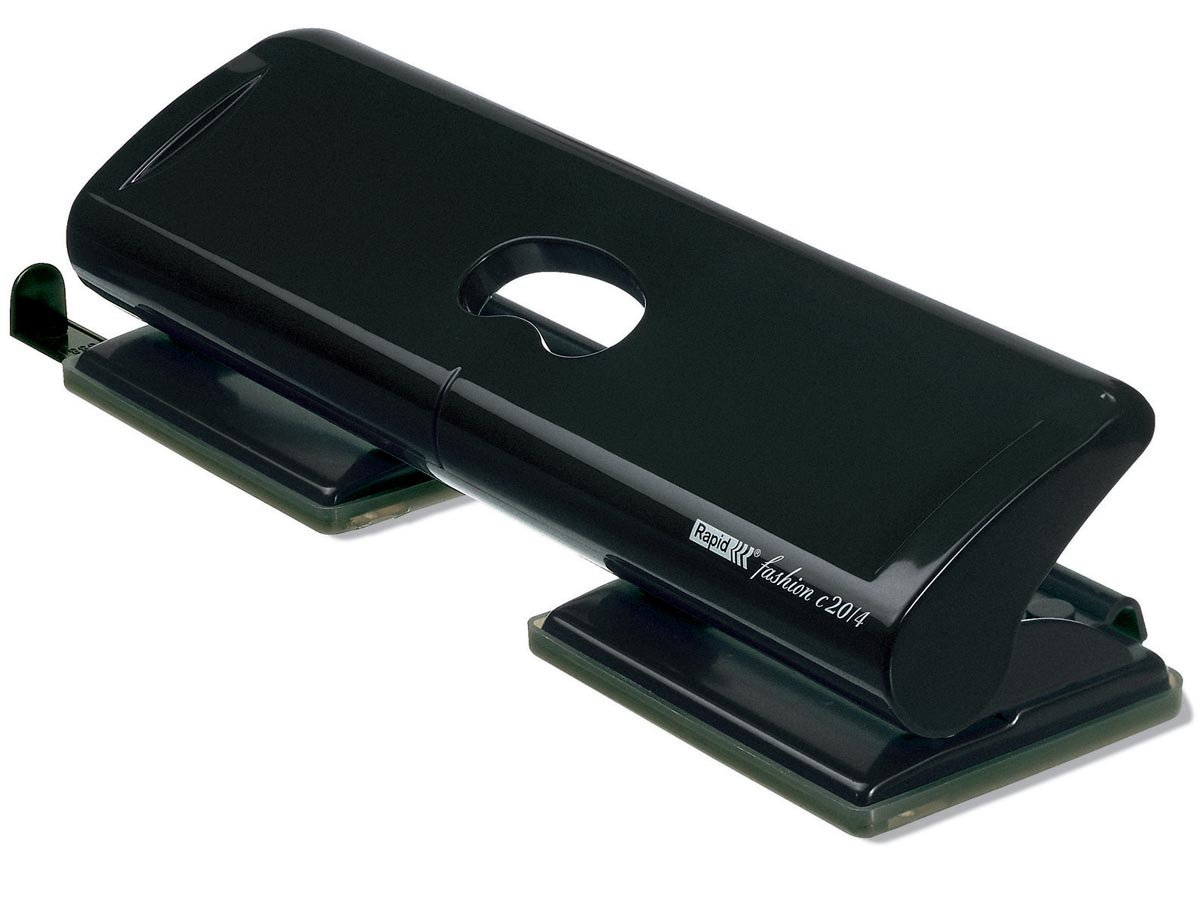 Rapid 4-gaats perforator FC20/4, 20 blad, zwart afbeelding