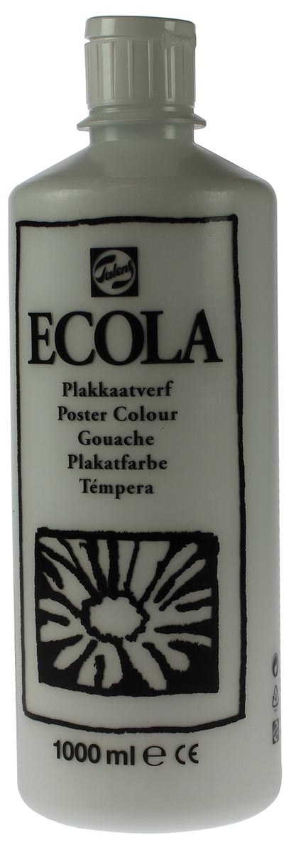 Talens Ecola gouache flacon de 1000 ml, blanc