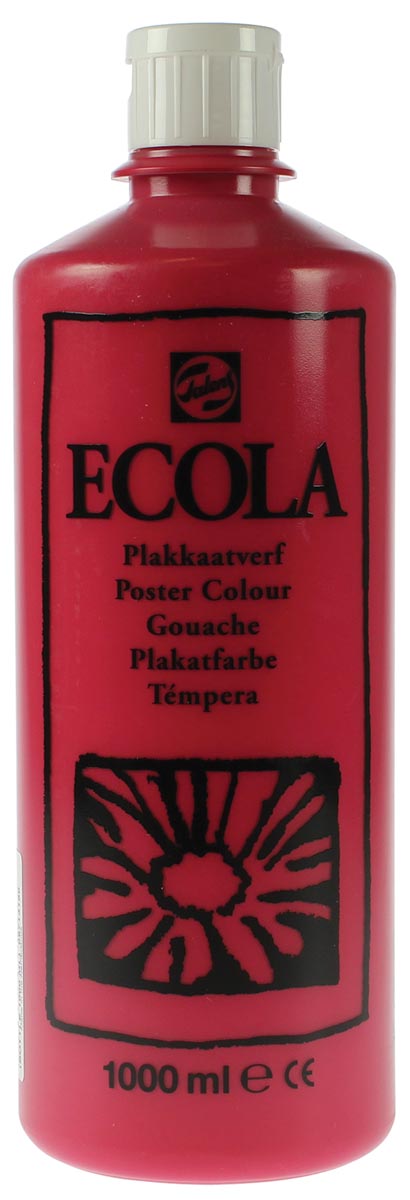 Talens Ecola Plakkaatverf Flacon Van 1000 Ml Karmijn huismerk kopen in de aanbieding Talens Ecola Plakkaatverf Flacon Van 1000 Ml Karmijn huismerk kopen in de aanbieding