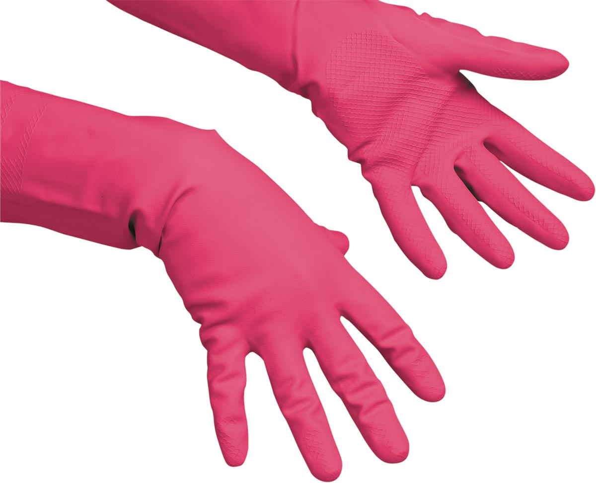 Vileda handschoenen Multi Purpose, latex, small, rood afbeelding