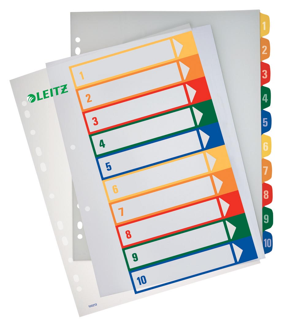 Leitz PC printbare Project Indexen 10 tabs afbeelding