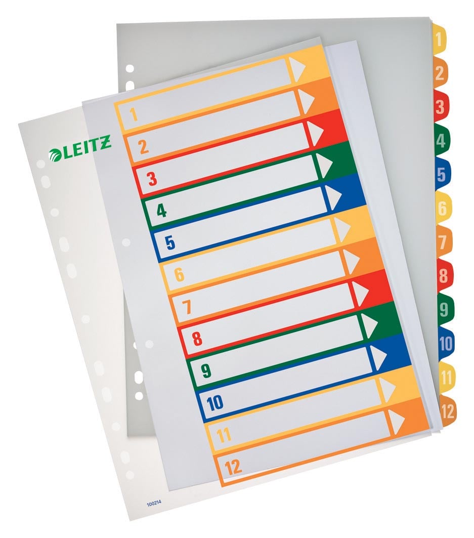 Leitz PC printbare Project Indexen 12 tabs afbeelding