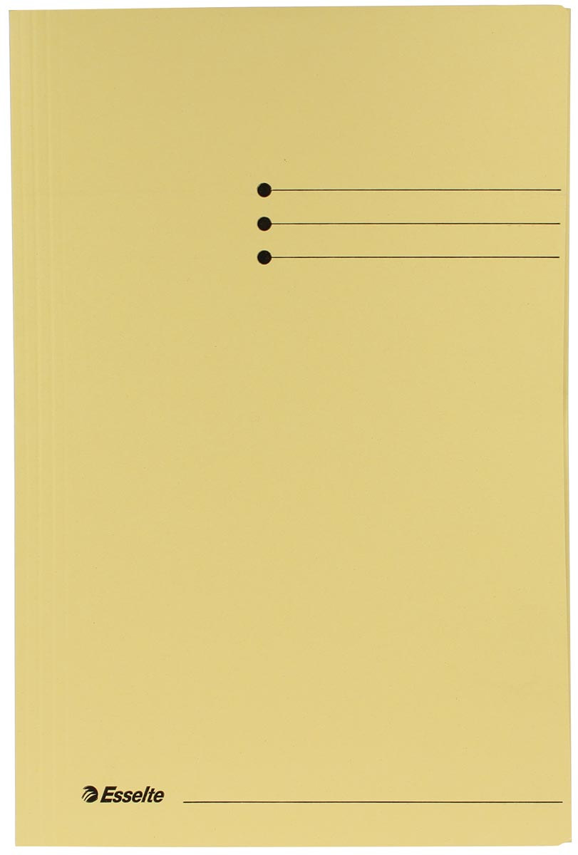 Esselte dossiermap geel, ft folio
