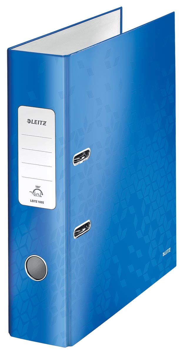 Leitz WOW ordner blauw, rug van 8,0 cm afbeelding