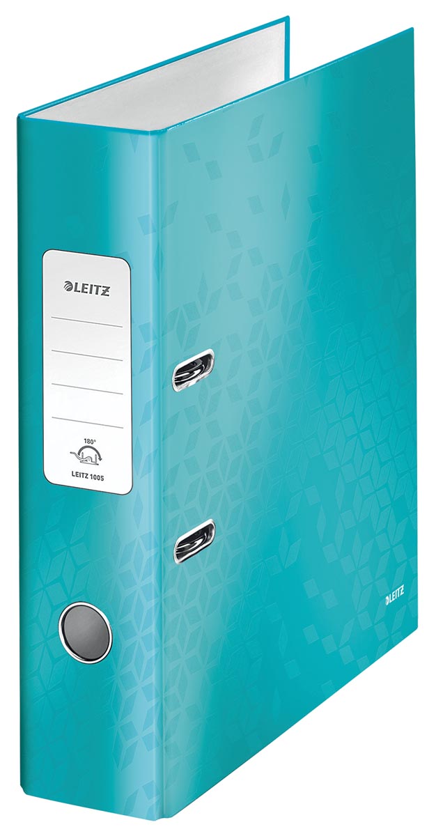 Leitz WOW ordner ijsblauw, rug van 8,5 cm afbeelding
