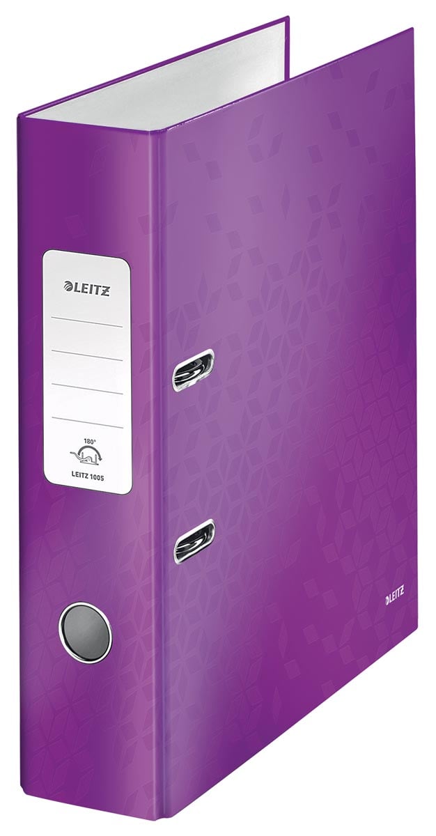 Leitz WOW ordner paars, rug van 8,5 cm afbeelding