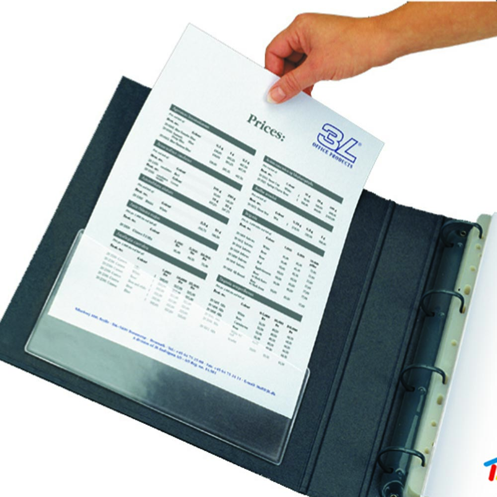 3L Filing Pocket ft 155 x 90 mm (A5) (etui van 5 stuks)