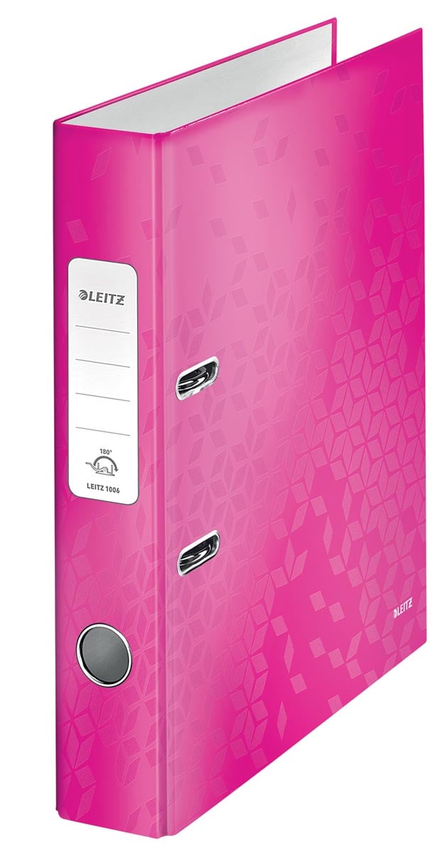 Leitz WOW ordner roze, rug van 5,2 cm afbeelding