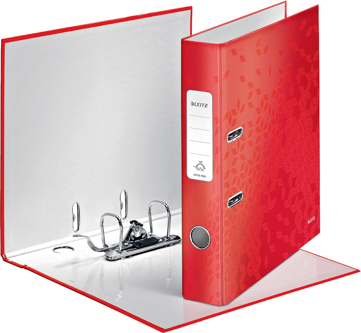Leitz Ordner Wow rood, rug van 5 cm afbeelding