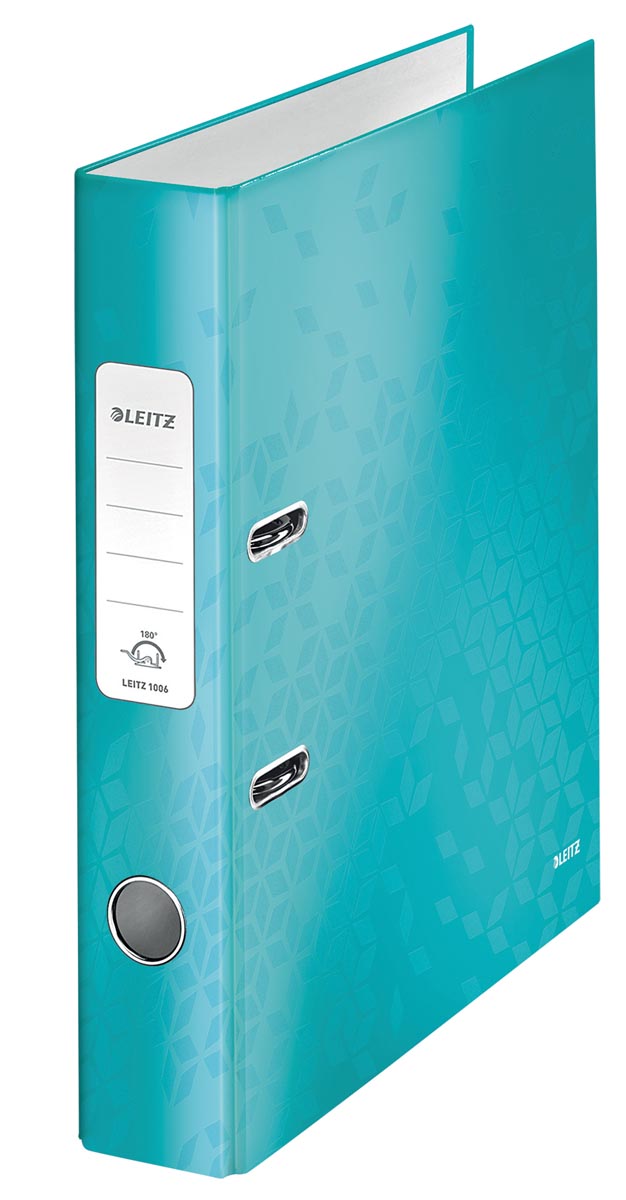 Leitz WOW ordner ijsblauw, rug van 5 cm afbeelding