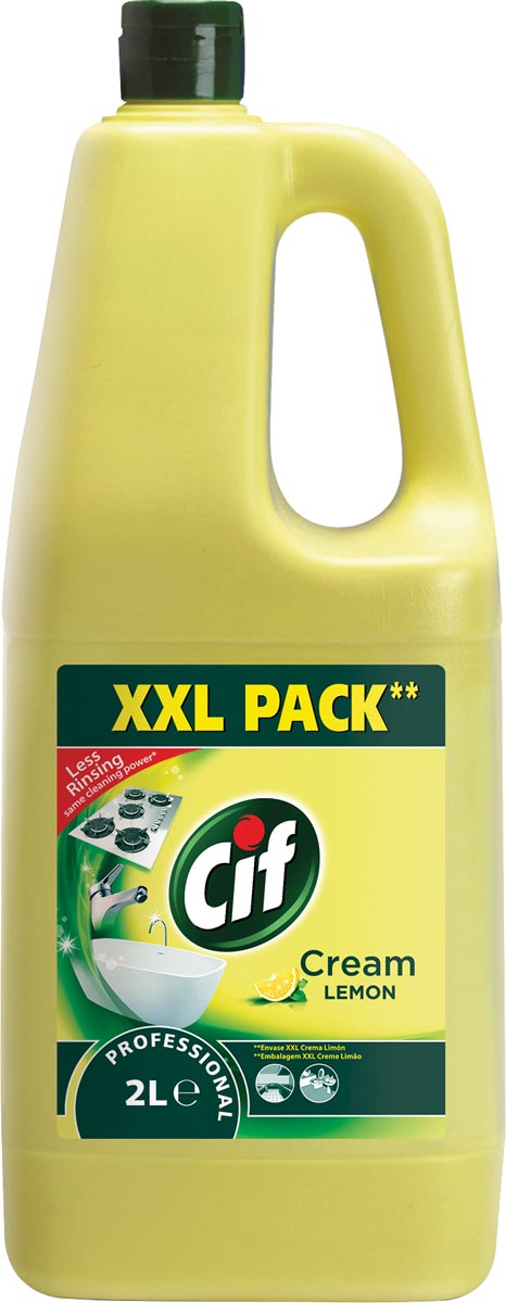 Cif schuurcrème citroen, flacon van 2 liter