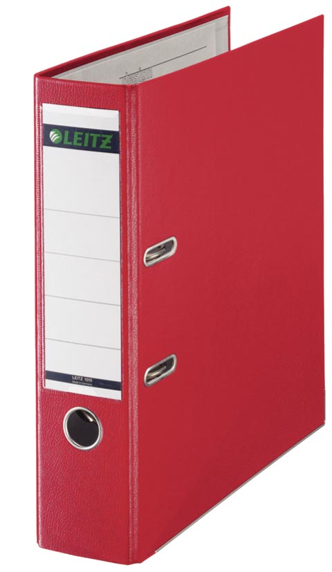 Leitz 180° ordner, A4, uit PP, rug van 8 cm, rood afbeelding
