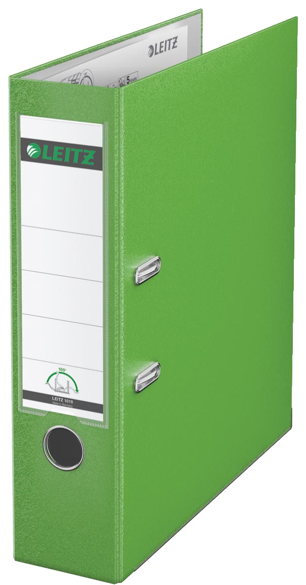 Leitz 180° ordner, A4, uit PP, rug van 8 cm, lichtgroen afbeelding