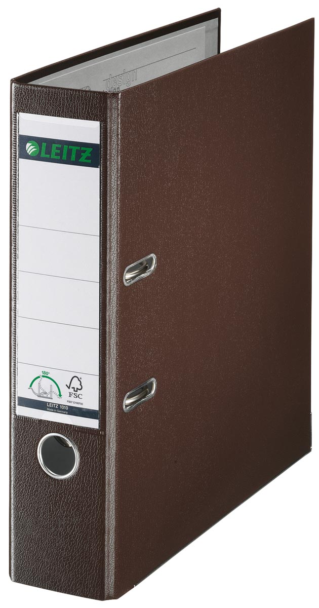 Leitz 180° ordner, A4, uit PP, rug van 8 cm, bruin afbeelding