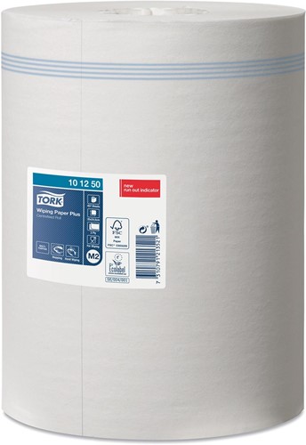 Tork Advanced Wiping Plus poetspapier, centerfeed, 2-laags, systeem M2, wit, pak van 6 rollen-2