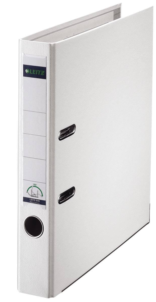 Leitz 180° ordner, A4, uit PP, rug van 5 cm, wit