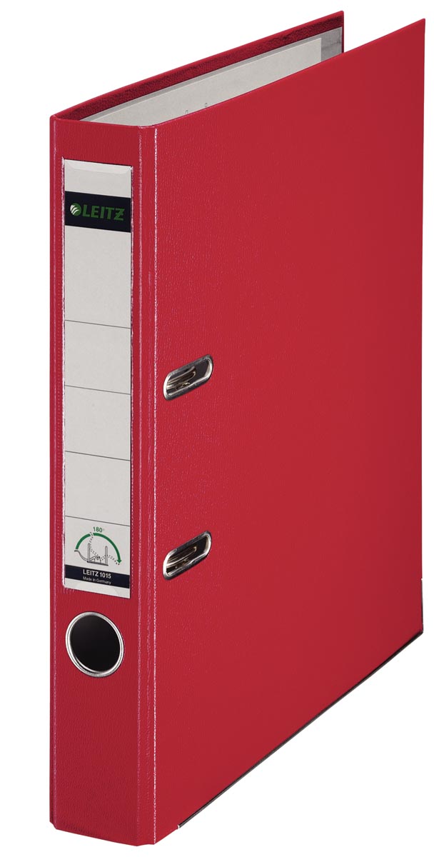 Leitz 180° ordner, A4, uit PP, rug van 5 cm, rood afbeelding