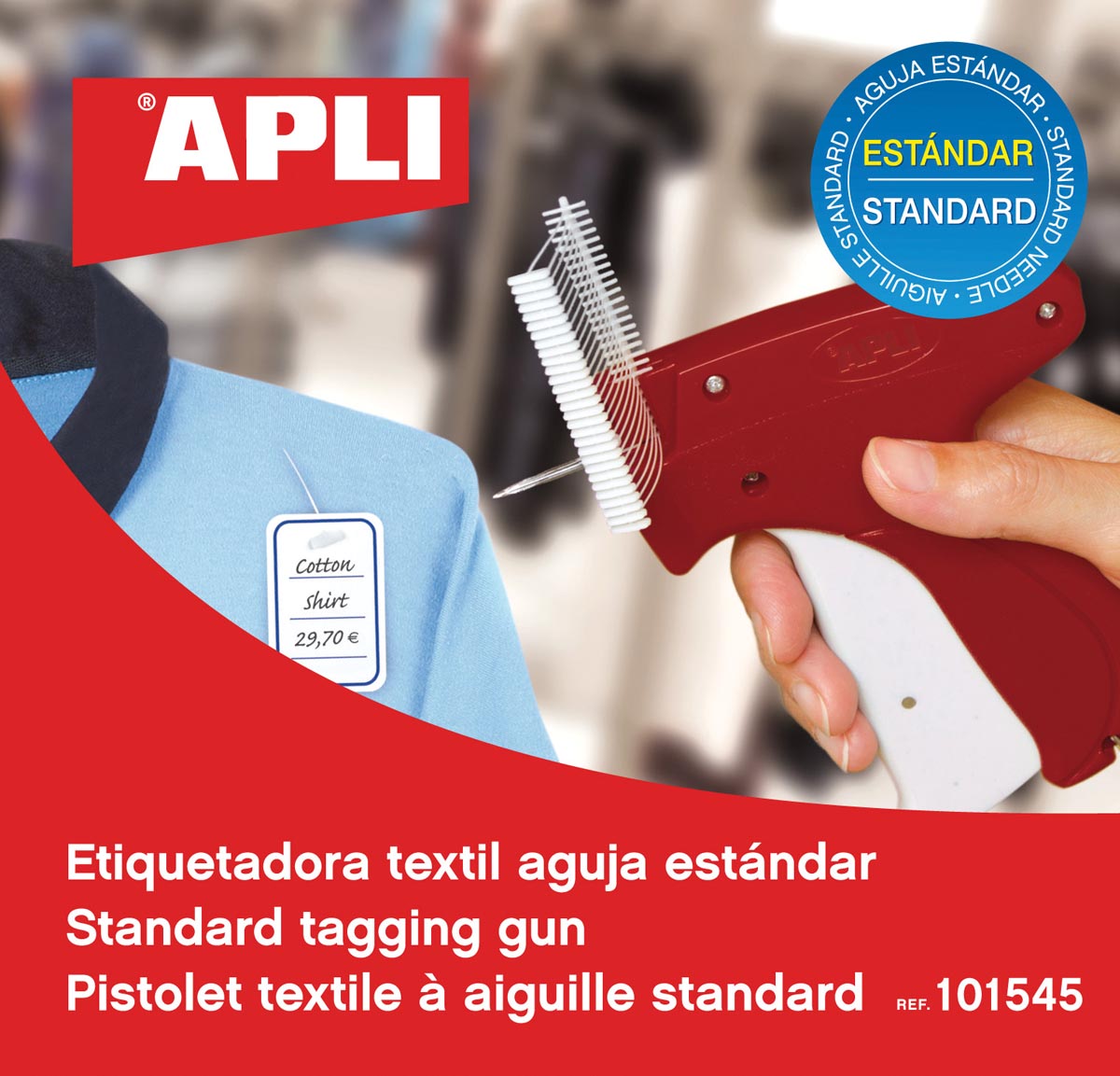 Apli textielpistool voor standaard stoffen afbeelding