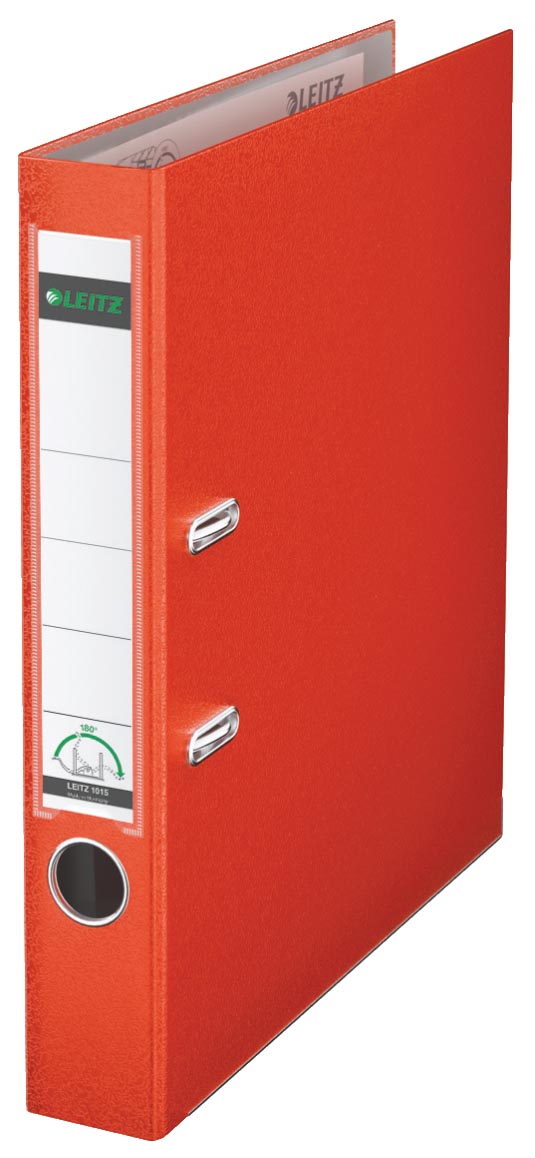Leitz 180° ordner, A4, uit PP, rug van 5 cm, lichtrood afbeelding