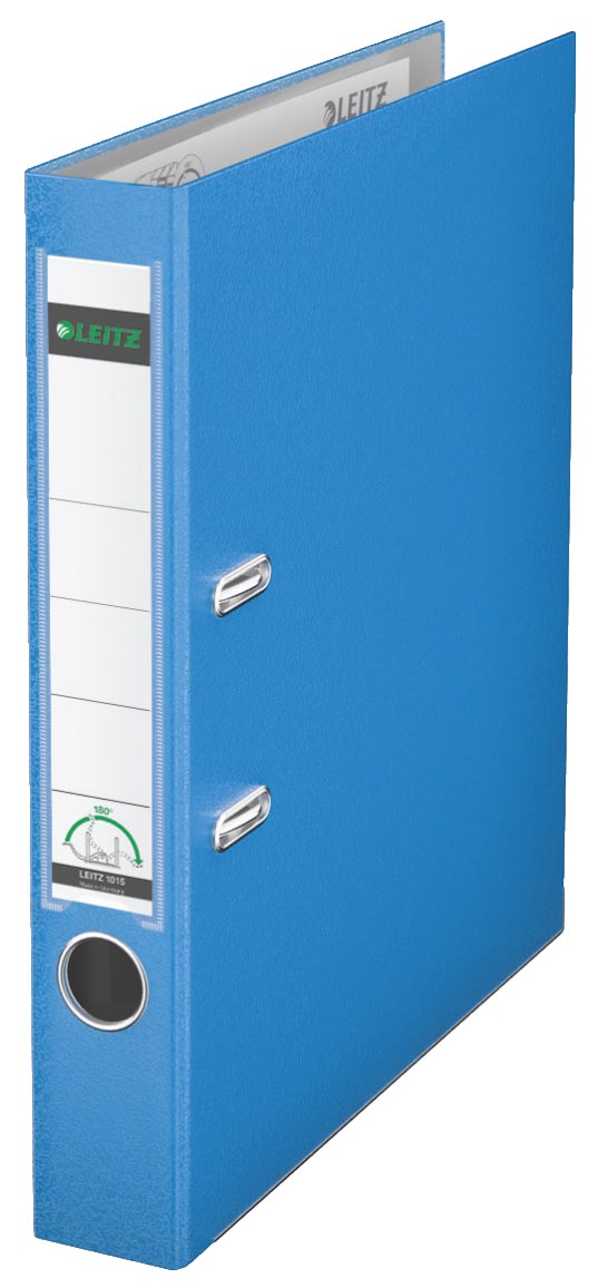 Leitz 180° ordner, A4, uit PP, rug van 5 cm, lichtblauw afbeelding