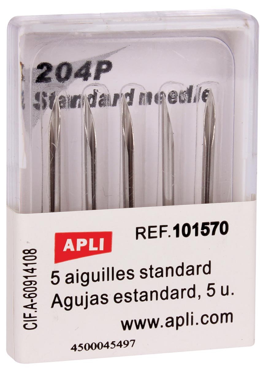 Apli naalden voor standaard textielpistool, doos van 5 stuks afbeelding
