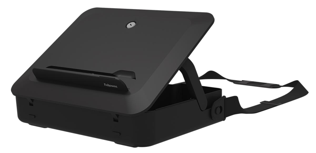 Fellowes Breyta laptoptas, met laptopstandaard, zwart afbeelding