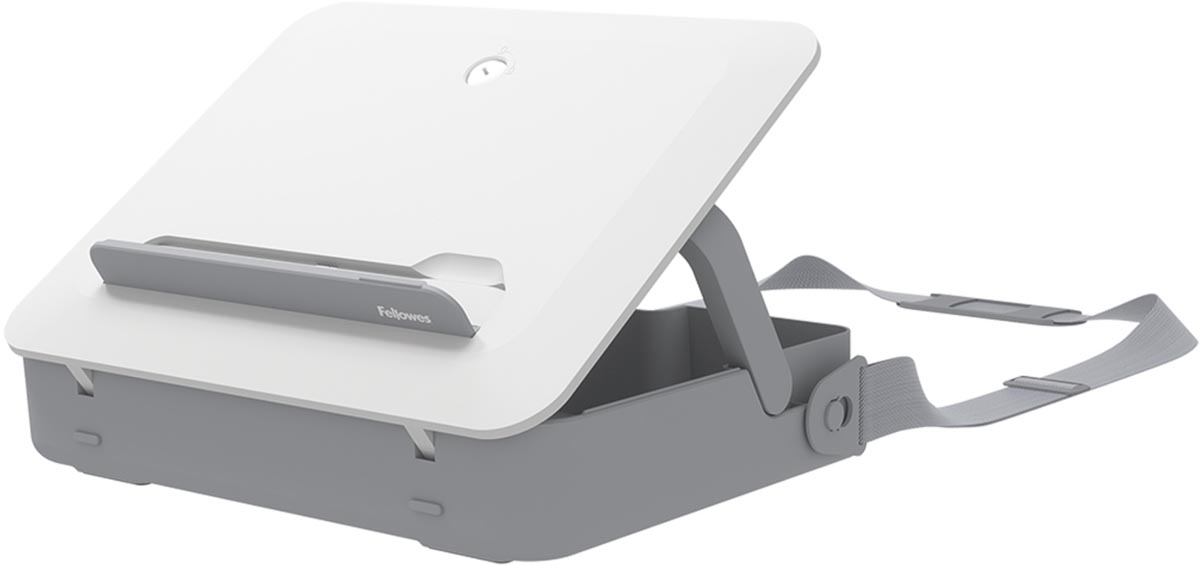 Fellowes Breyta laptoptas, met laptopstandaard, wit afbeelding