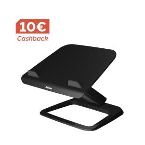 Fellowes Hana LT laptopstandaard, zwart afbeelding