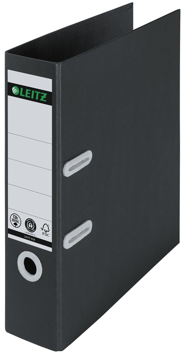 Leitz Recycle ordner, rug van 8 cm, zwart afbeelding