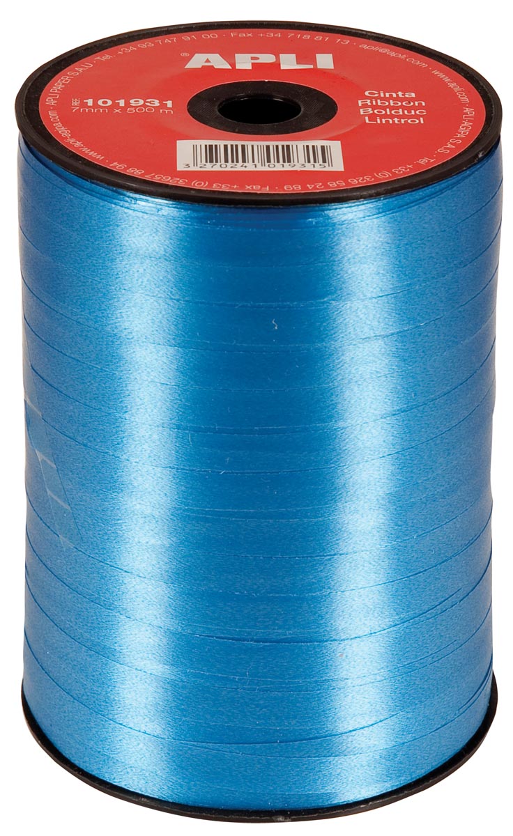 Apli sierlint 7 mm x 500 m, blauw afbeelding