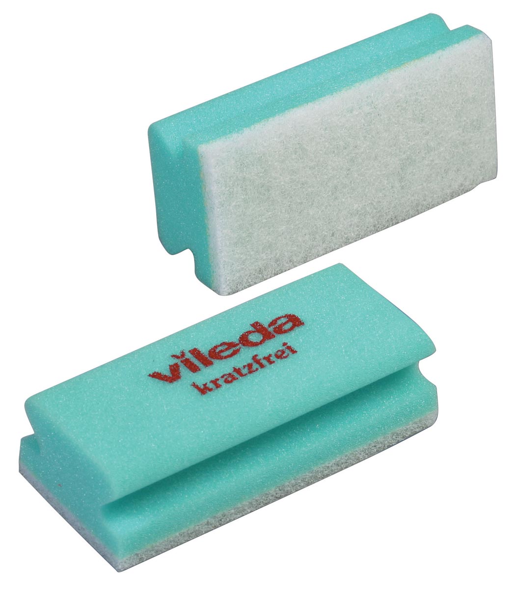 Vileda spons Glitzi Quattro, groen, pak van 10 stuks afbeelding
